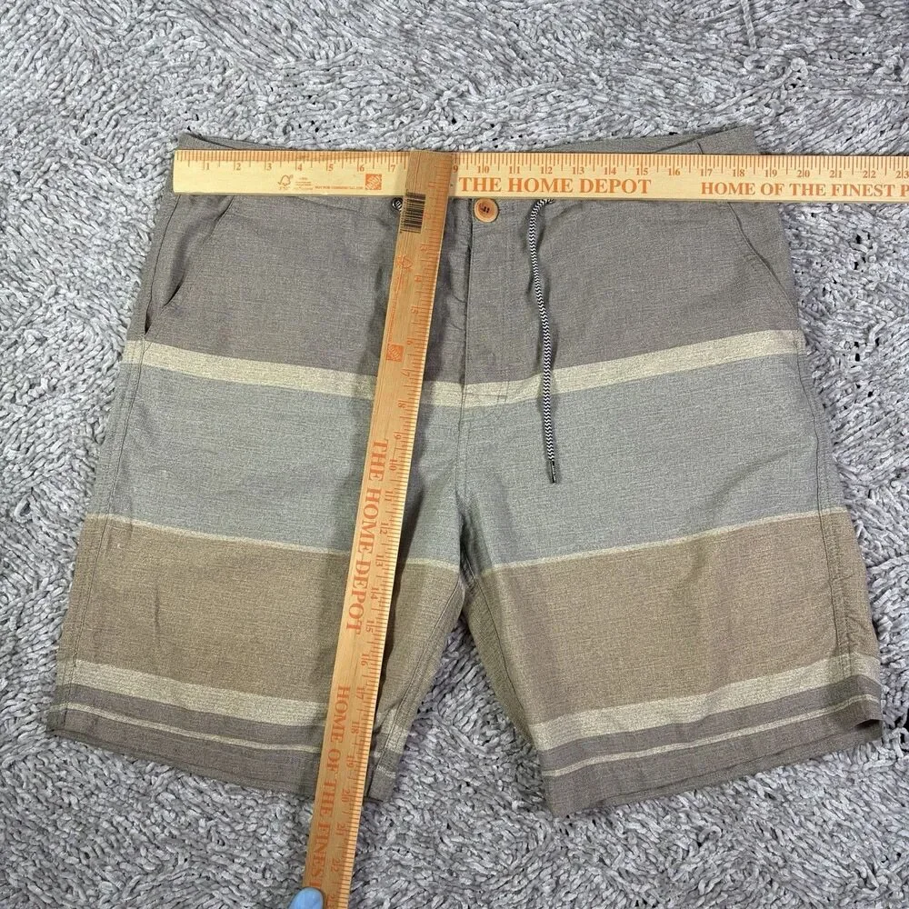 Katin Board Shorts Mens 36 Board Surf Beach Summer Designer Button Fly Hybrid